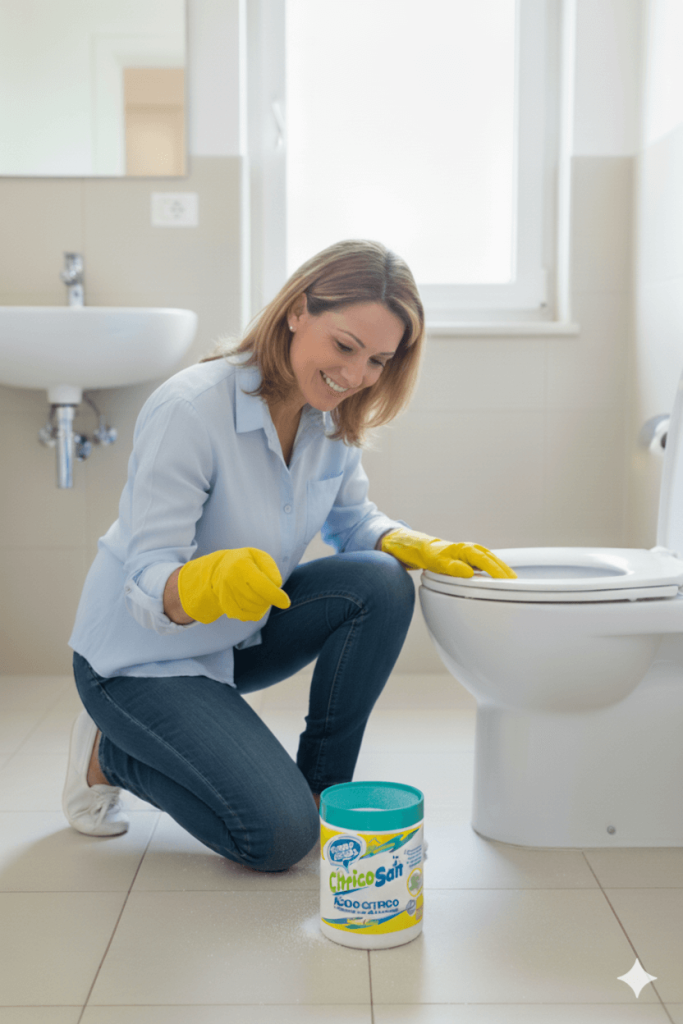 Eliminare cattivi odori da scarichi e WC con Citricosan