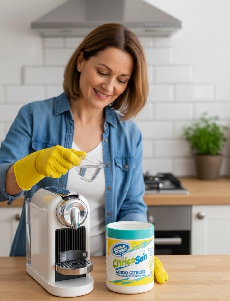 Decalcificante caffettiera con Citricosan Polvere